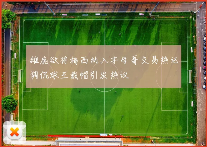 雄鹿欲将梅西纳入字母哥交易热记调侃球王戴帽引发热议